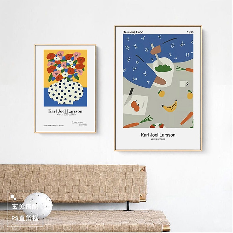 Nordic INS decorative painting minimalist still life bedroom hanging painting dining room modern art murals niche cafe thumbnail