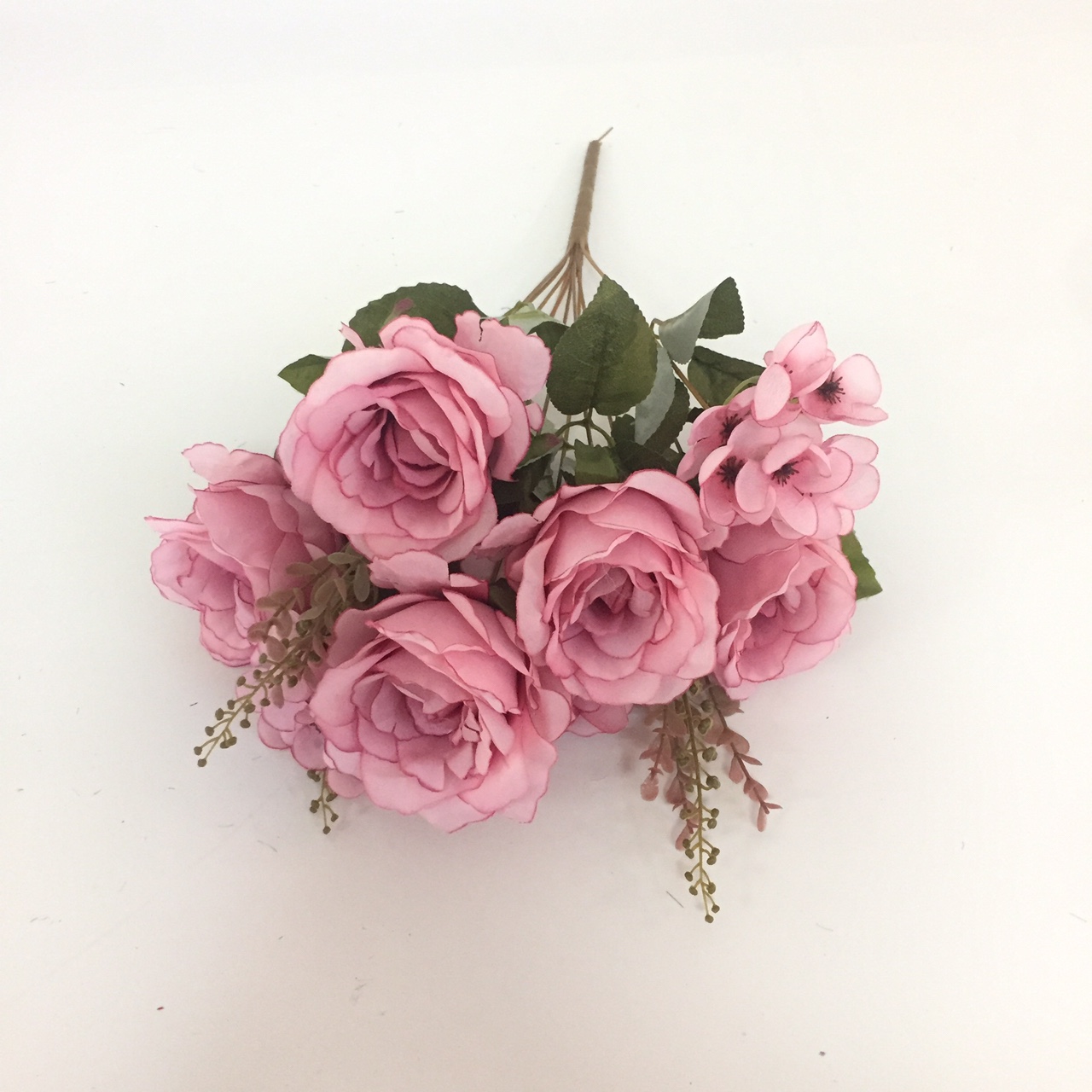 Put A Bunch Of Autumn Color French Rose Artificial Flowers False Flowers Silk Flowers European Flowers On The Porch