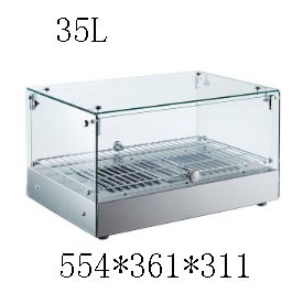 RTR-35L/GF-118 insulated countertop baking, Western pastry, bread and cooked food insulated cabinet, heated stainless steel glass display cabinet detail image 2