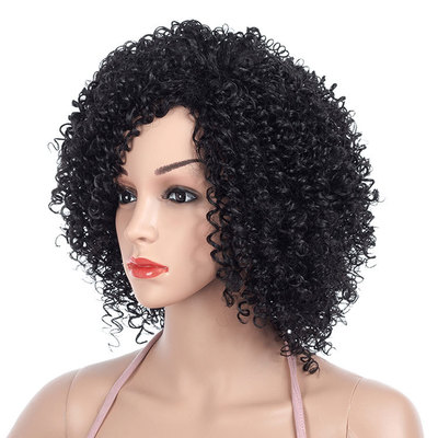 European and American wigs, African small curls, explosion heads, short styles details Picture