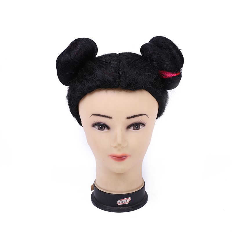 Two little chirping hairstyles cosplay party star singer dancing wigs