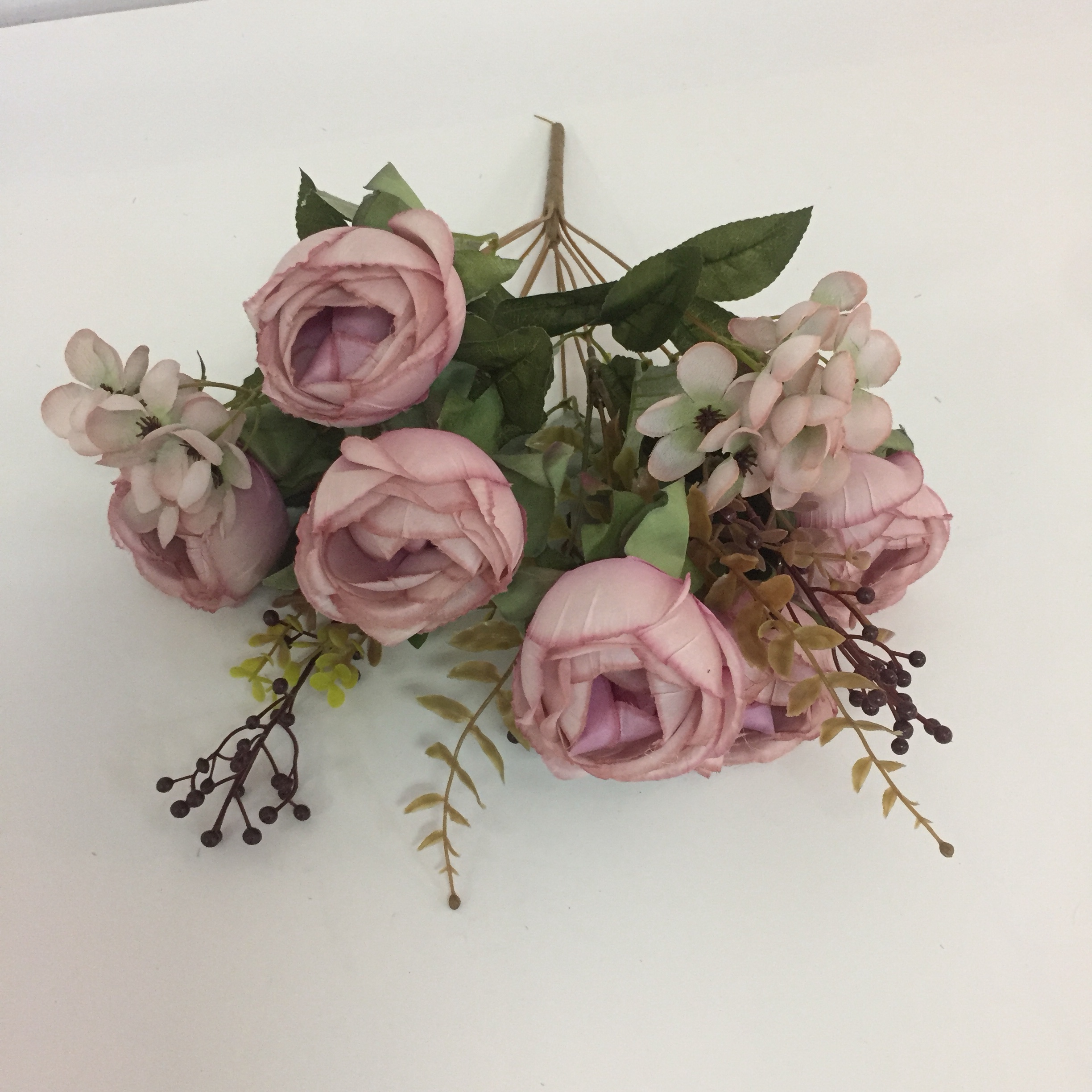 Red Michelia Rose Artificial Flower Rose Peony Camellia Holly Artificial Fake Flower Application Scenario