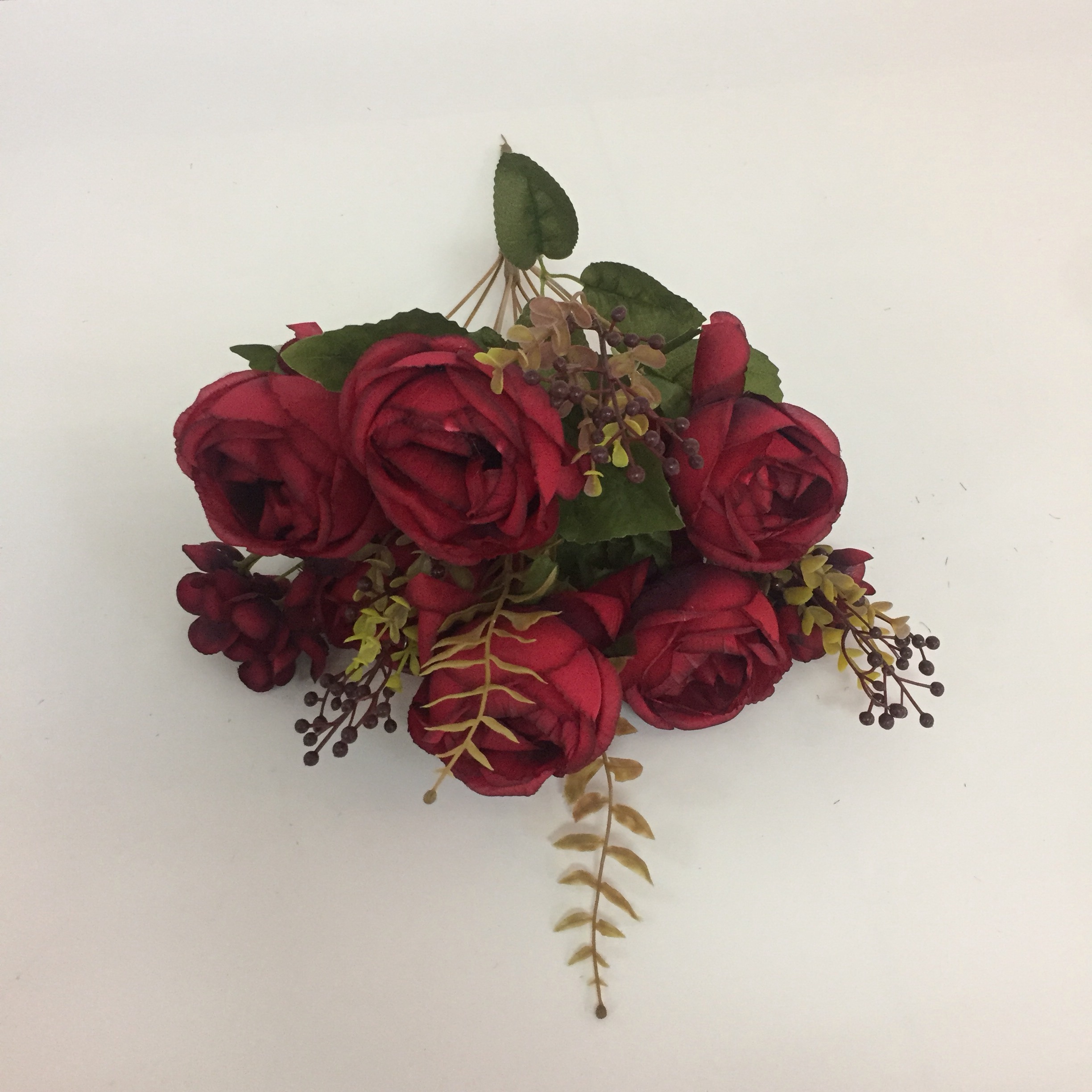 Red Michelia Rose Artificial Flower Rose Peony Camellia Holly Artificial Fake Flower Item Picture