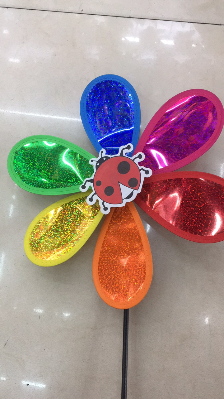 儿童玩具风车塑料风车园林长廊装饰品手持风车地摊货源