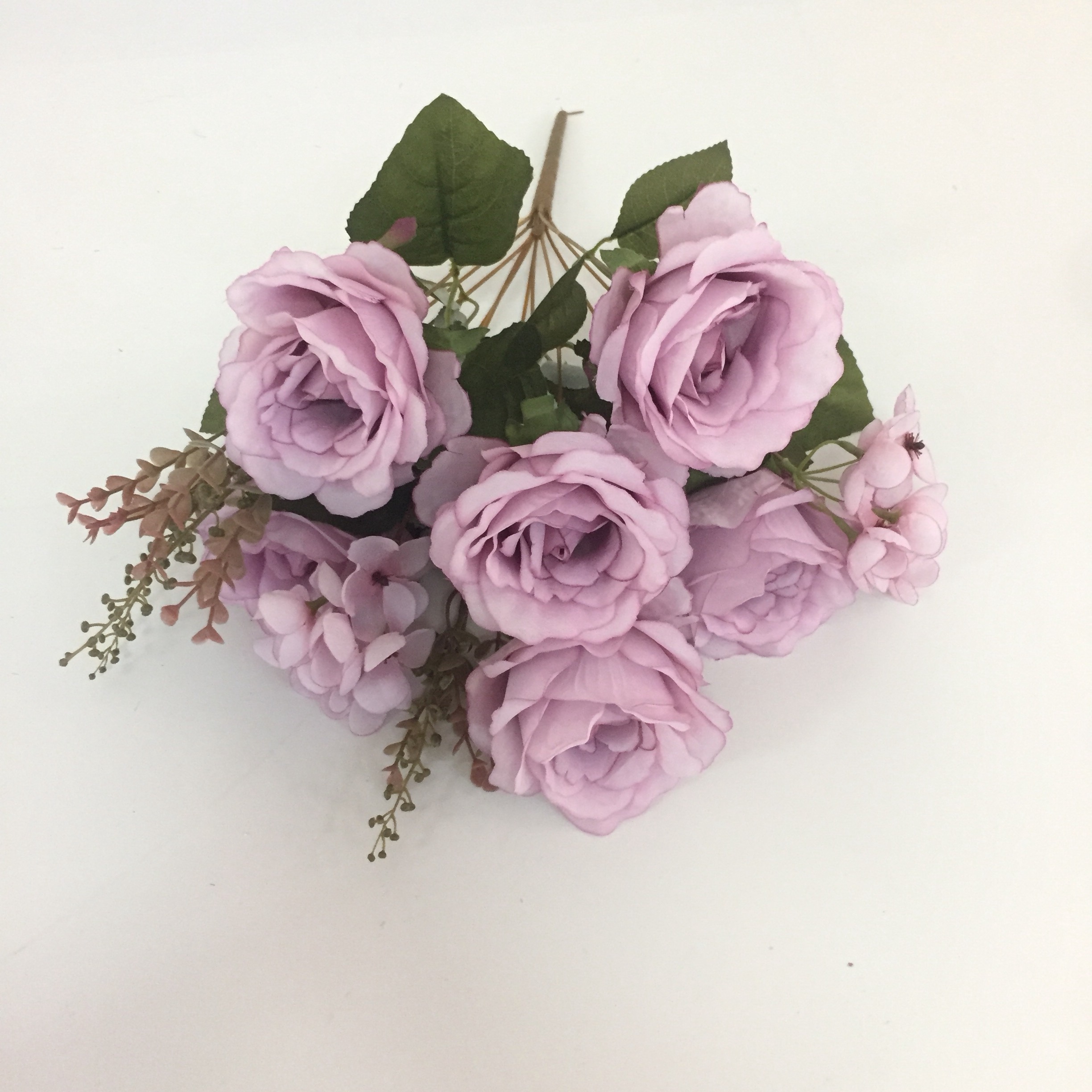 Put A Bunch Of Autumn Color French Rose Artificial Flowers False Flowers Silk Flowers European Flowers On The Porch undefined