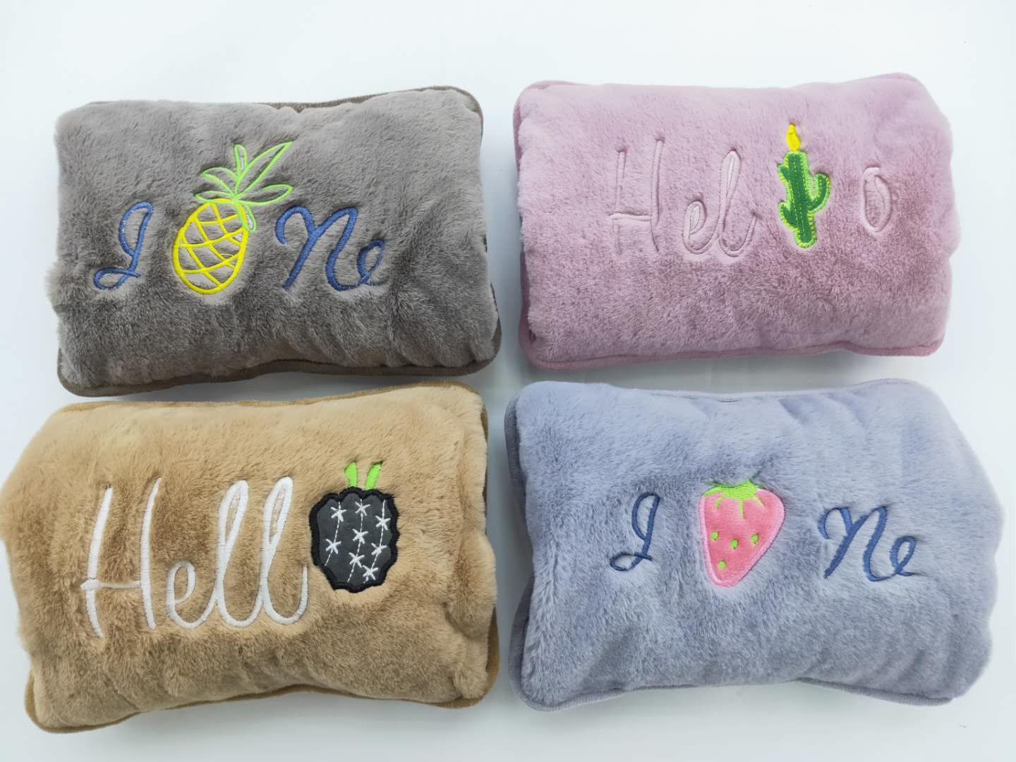 Hot water bag Rechargeable hand warm water bag cute plush electric warm water cartoon pillow warm baby 66237