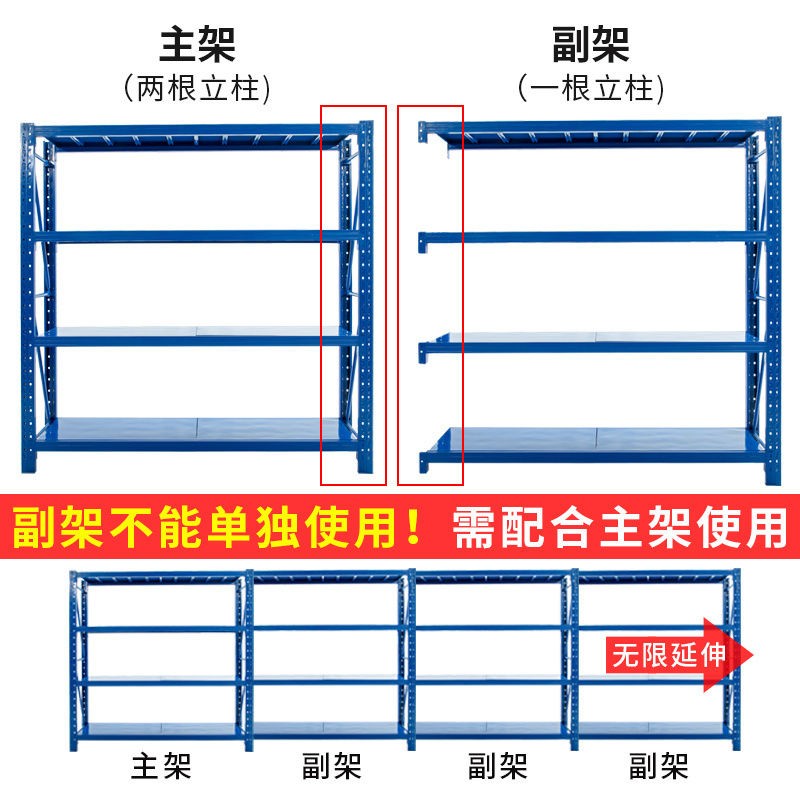 货架 置物架 仓储架 储藏架 铁架子 超市货架 仓库货架 金属货架详情图4