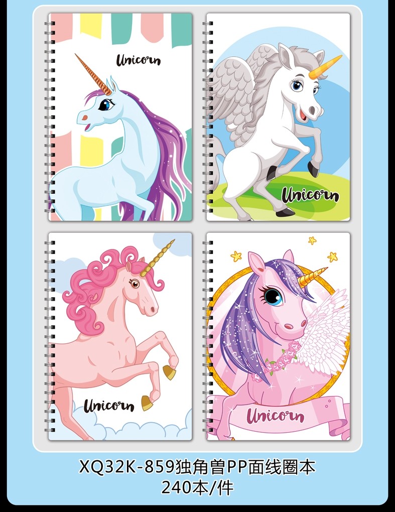 32K coil notebook, cartoon coil notebook, PP coil notebook, 32K eco-friendly coil notebook, student coil notebook detail image 2