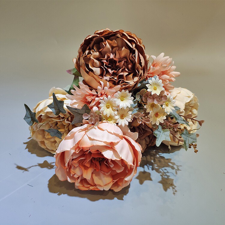 European Classic Peony Simulation Peony Bouquet Home Living Room Model Room Decoration undefined