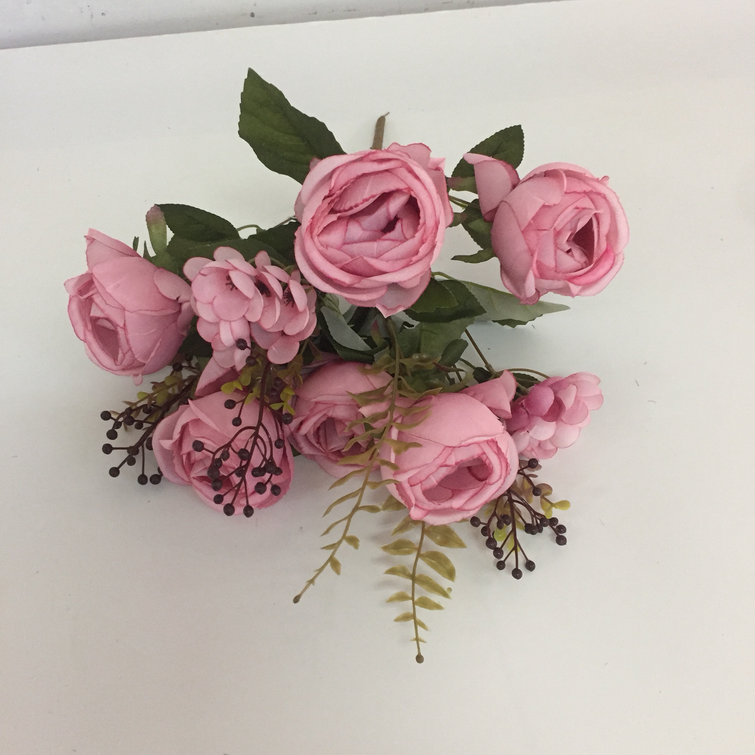 Red Michelia Rose Artificial Flower Rose Peony Camellia Holly Artificial Fake Flower undefined