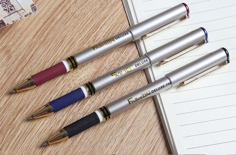 Five Thousand Years W-415 Golden Office Gel Pen 0.5mm in black, blue and red detail image 11