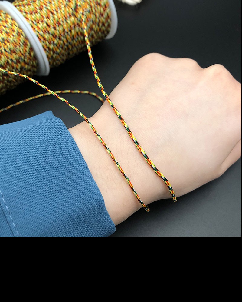 1.0MM gold five-color thread Dragon Boat Festival woven rope, 120M detail image 6