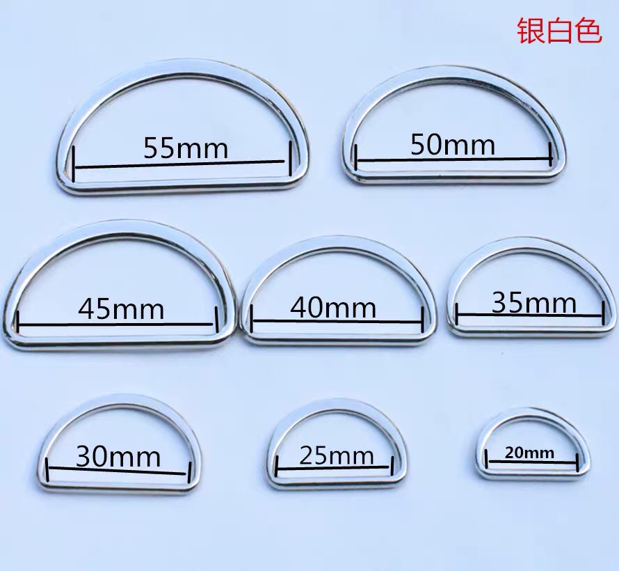 Alloy buttons, semi-round buttons, D-shaped rings, D-shaped buckles, luggage belts, hats, hardware accessories, clothing accessories details Picture