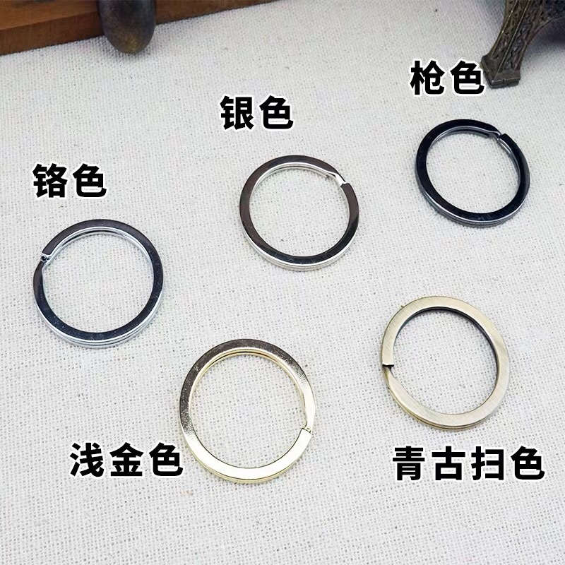 Key rings, circular bags, high-end key bag buckles, accessories, DIY leather goods, jewelry, hardware key rings details Picture