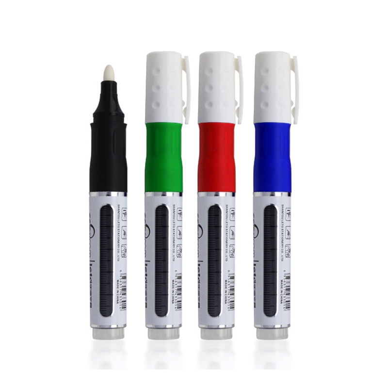 千汇直液式白板笔粗头按压大容量可加墨水替换笔囊彩色专用展示产品图