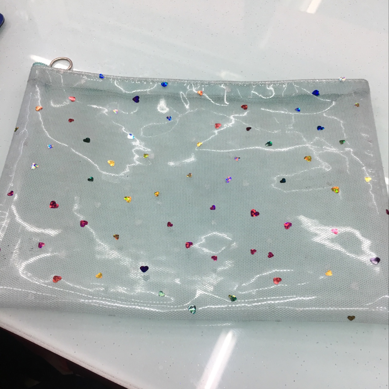 网纱扁包笔袋