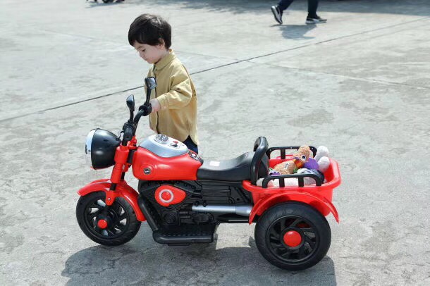 儿童玩具车摩托车充电3轮车图