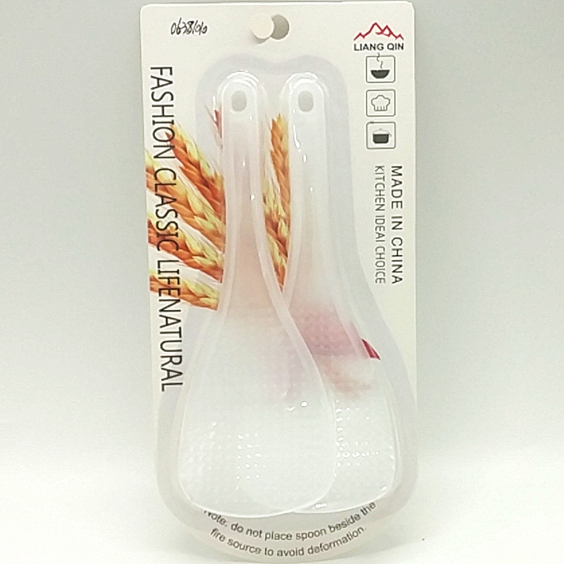 230T two non-stick rice spoon plastic transparent color non-stick rice spoon