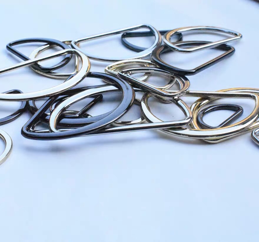 Alloy buttons, semi-round buttons, D-shaped rings, D-shaped buckles, luggage belts, hats, hardware accessories, clothing accessories Specification image