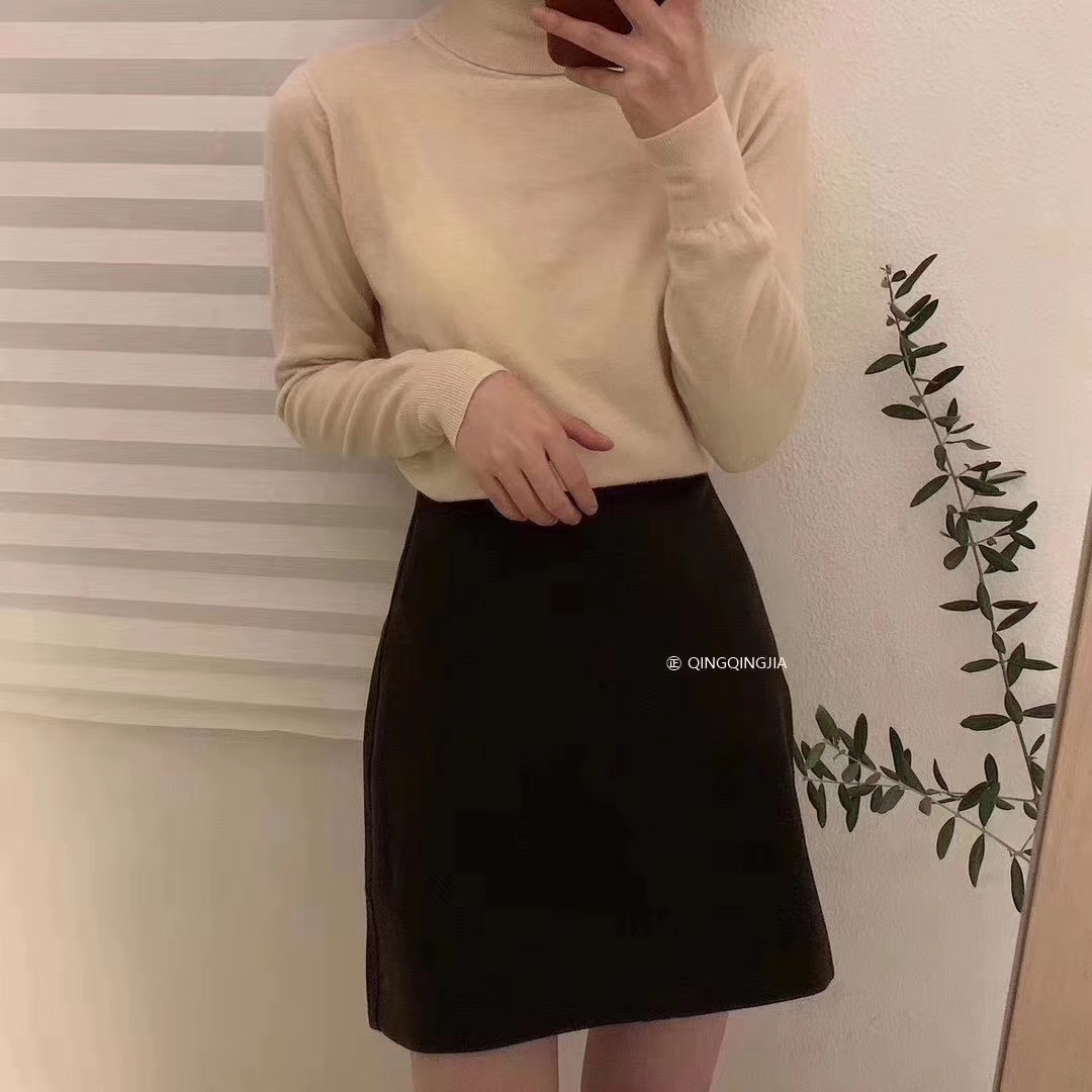 高领打底衫（米白）