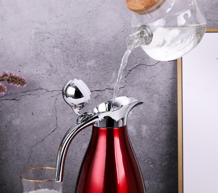 304 stainless steel vacuum insulated water kettle, large-capacity household thermos, coffee pot, hotel and restaurant teapot detail image 10