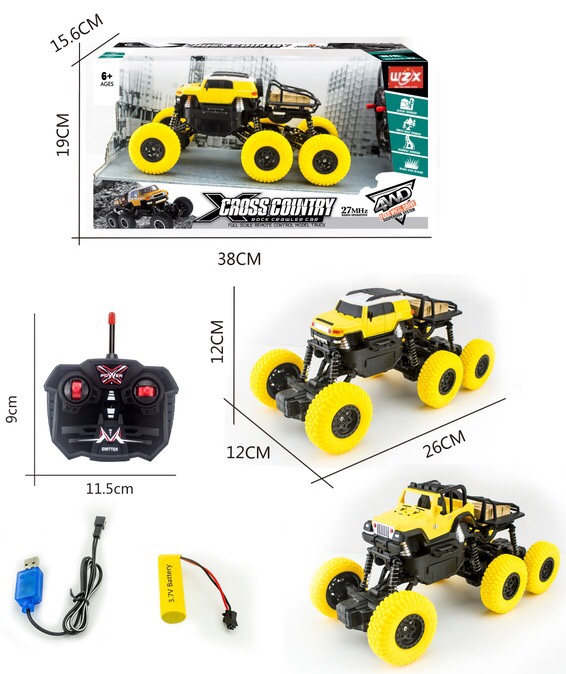 Wholesale of six-wheel off-road remote control car toys pic 2