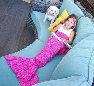 Mermaid Tail knit blanket Mermaid tail blanket