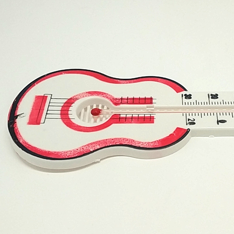 袋装吉他型塑料温度计，家用温度计厂价销售详情图5
