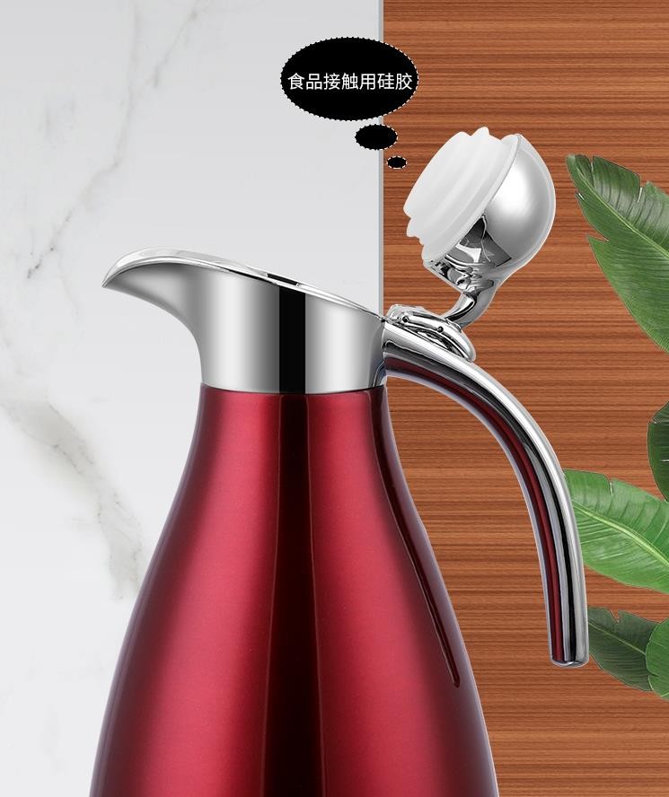 304 stainless steel vacuum insulated water kettle, large-capacity household thermos, coffee pot, hotel and restaurant teapot detail image 7