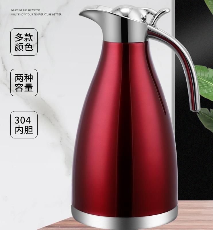 304 stainless steel vacuum insulated water kettle, large-capacity household thermos, coffee pot, hotel and restaurant teapot details Picture