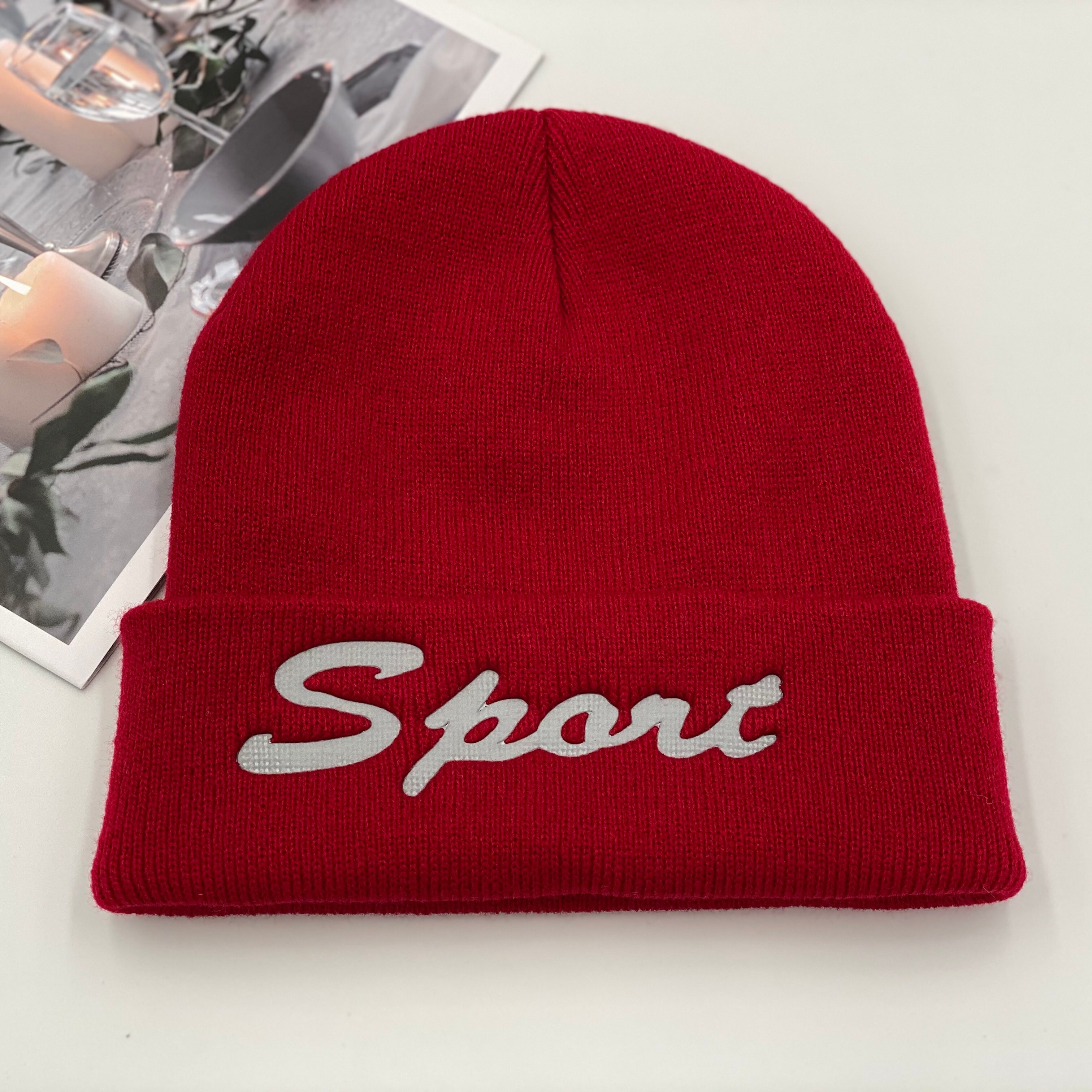 A knitted woolen cap for women, a versatile Korean style for autumn and winter; a casual and warm street couple's pullover cap for men detail image 8