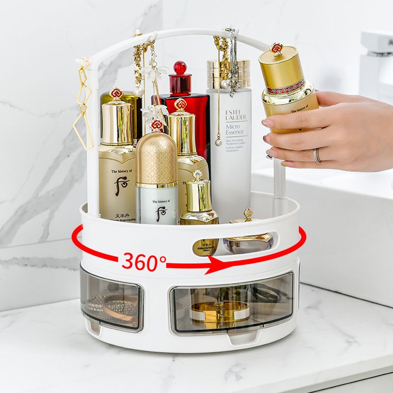 Sorting box, storage rack, rotating storage box, kitchen anti-slip rotating storage tray, household condiment jars and bottles wholesale 77X60D202 Specification drawing