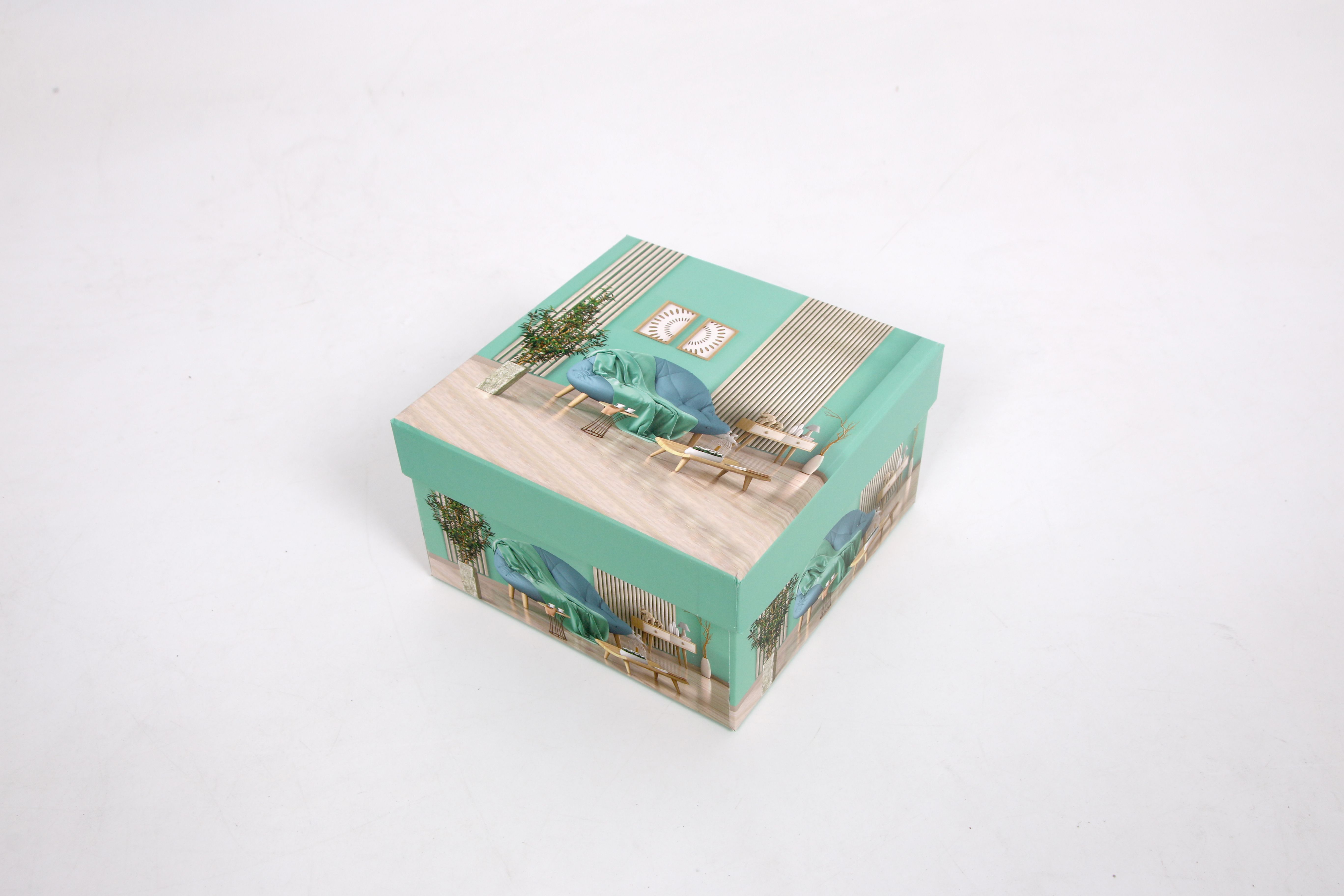 High-end oversized square gift box paper box, Valentine's Day gift box, birthday gift packaging box, extra-large size details Picture