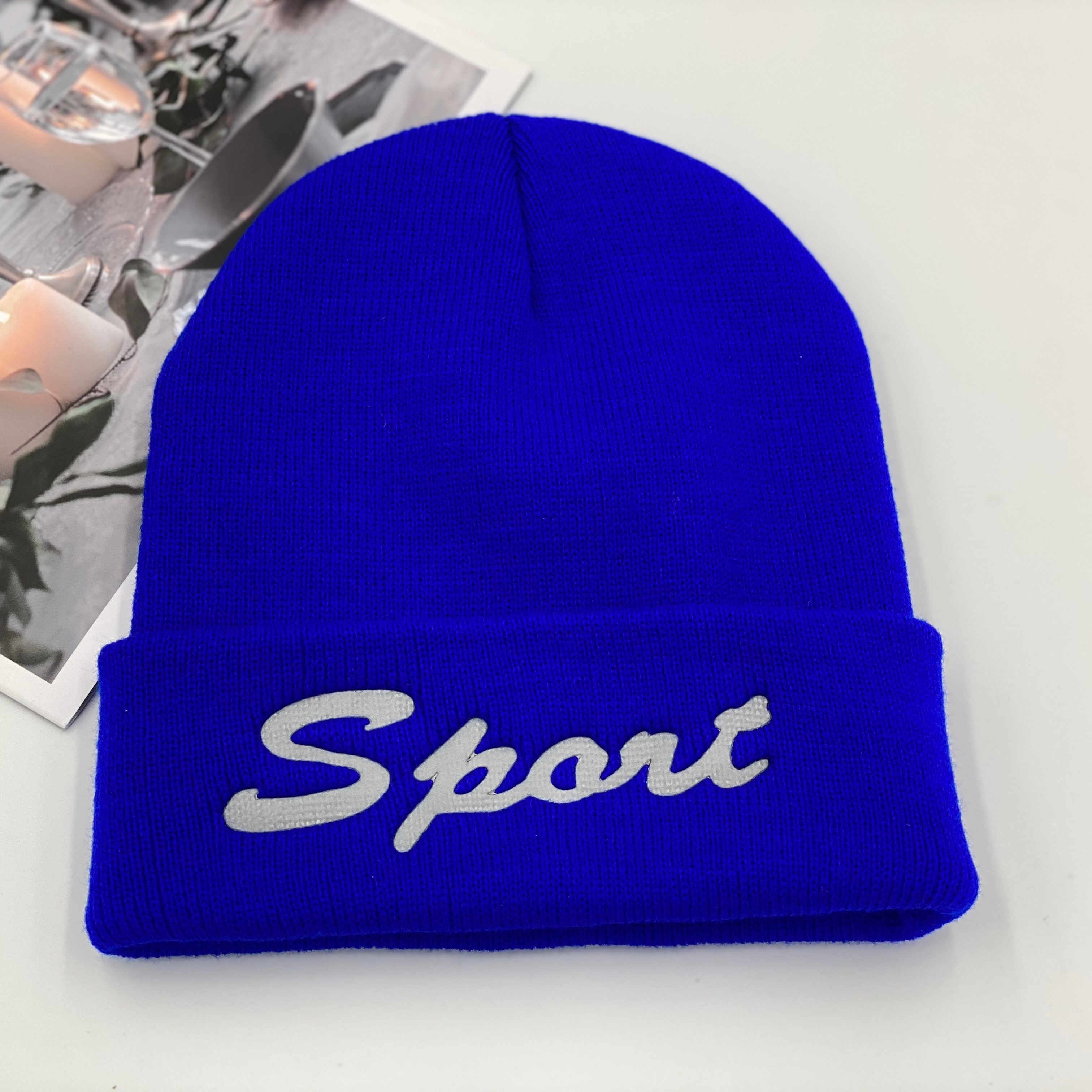 A knitted woolen cap for women, a versatile Korean style for autumn and winter; a casual and warm street couple's pullover cap for men detail image 7