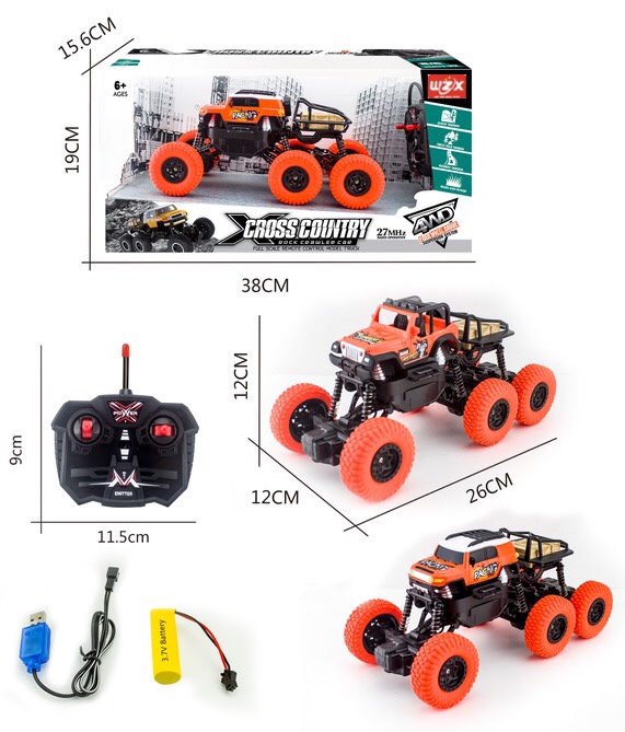 Wholesale of six-wheel off-road remote control car toys pic 1