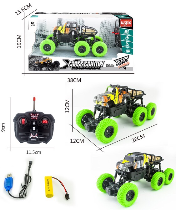 Wholesale of six-wheel off-road remote control car toys pic 3