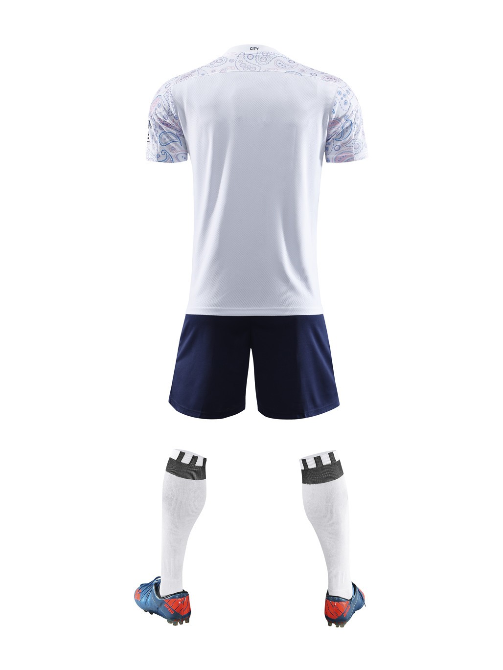 2020/21英超曼城二客蓝色球衣德布劳内17号短袖足球服套装男成人儿童队服定制详情图2