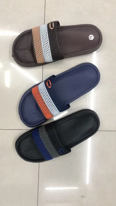 Men's Flip-Flops Non-Slip Wear Color Stripes