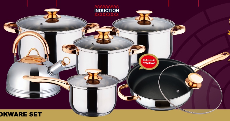 12-Piece Pot Set Gk-1868 full figure