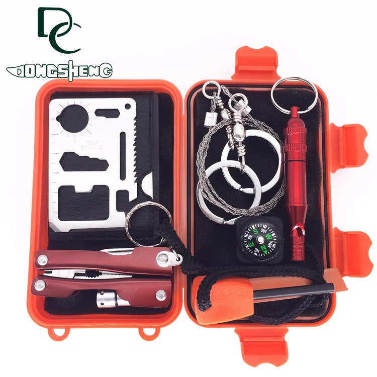 跨境专供 户外急救盒  野营多功能工具应急装备套装详情图1