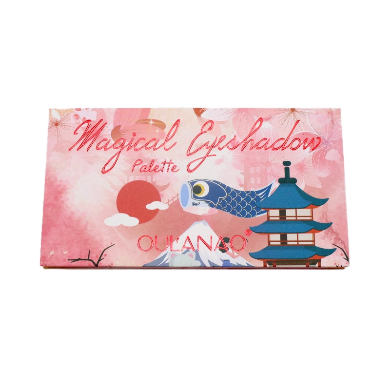 OULANAO眼影珠光哑光亮片金葱粉眼影盘彩妆批发细节图