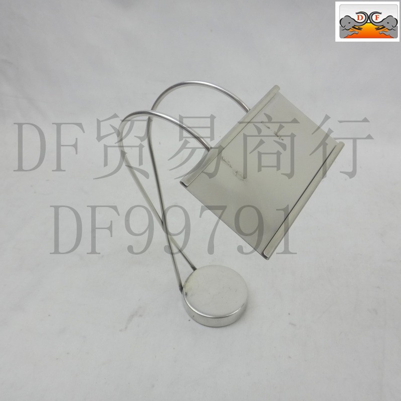 DF99791    不锈钢交叉型餐牌座 菜牌展示牌架餐桌牌不锈钢明档菜品价格牌餐厅  DF TRADING HOUSE详情1