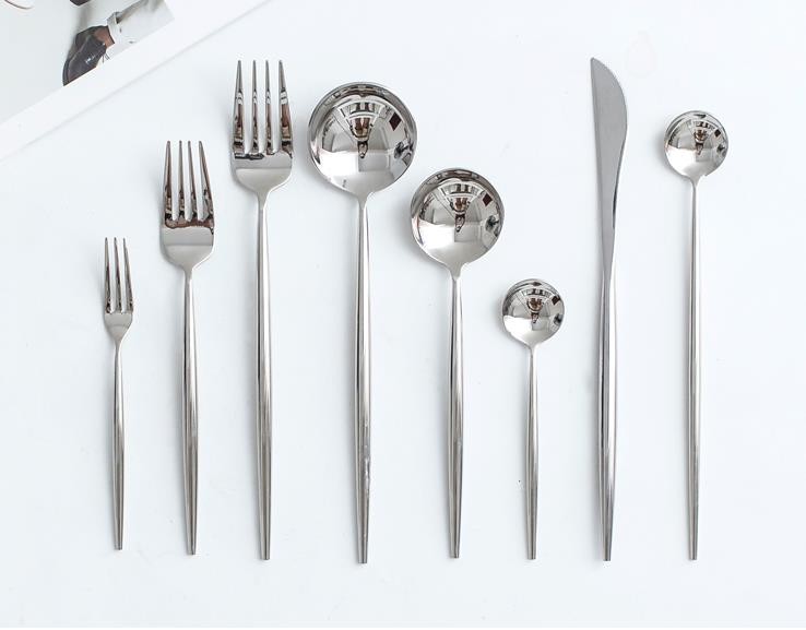 欧式304不锈钢刀叉勺三件套创意西餐牛排刀叉餐具加厚款详情图4