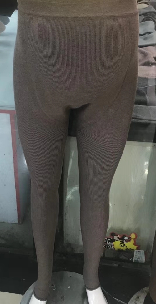 孕妇棉竖条一体裤踩脚，连脚详情图6