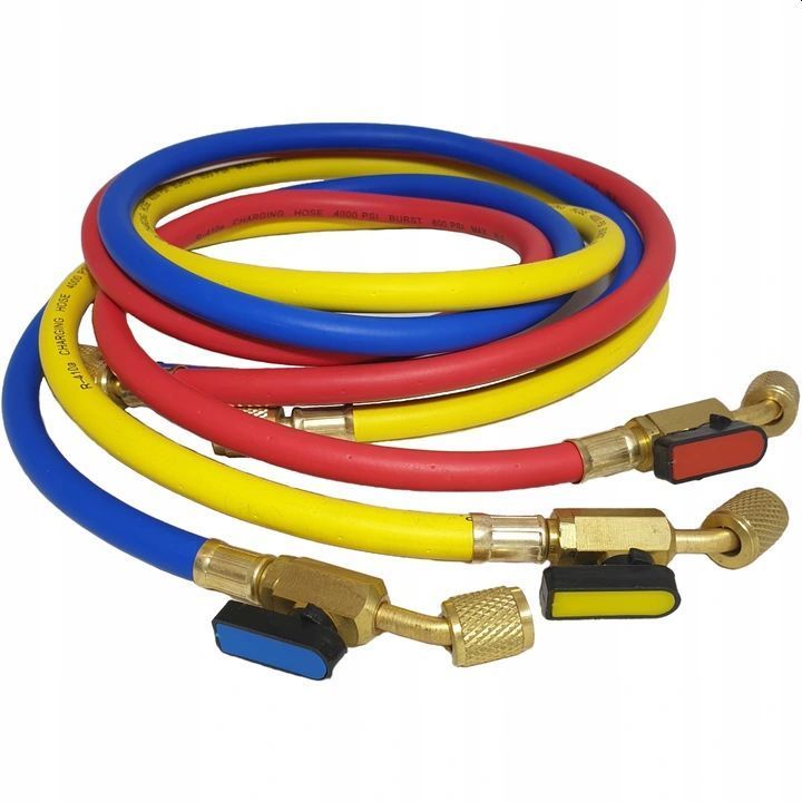 Refrigerant pipe filling refrigerant pipe three-color pipe with ball valve refrigeration accessories refrigeration tools thumbnail