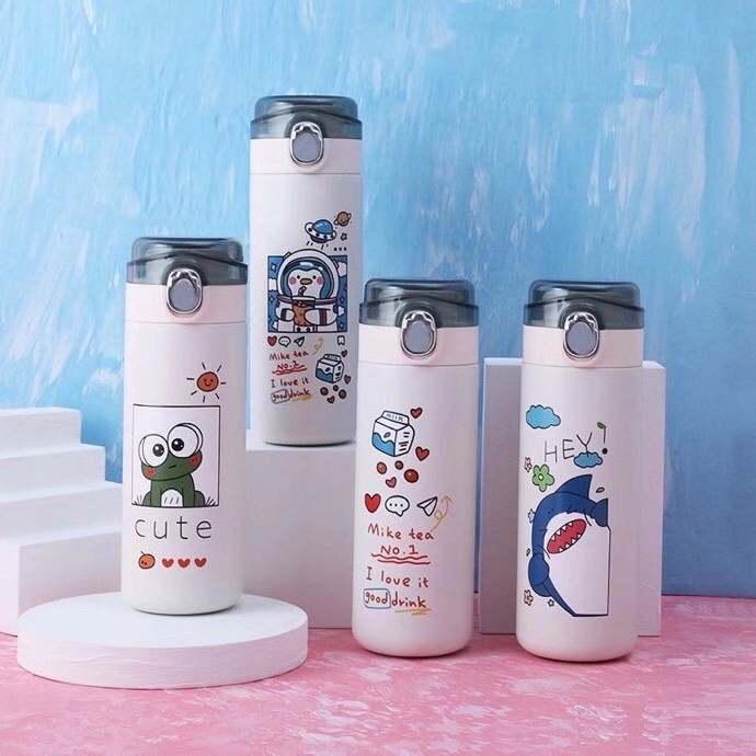新品豌豆透明盖保温杯，3D浮雕图，小吃货&动物心情系列～～详情图6