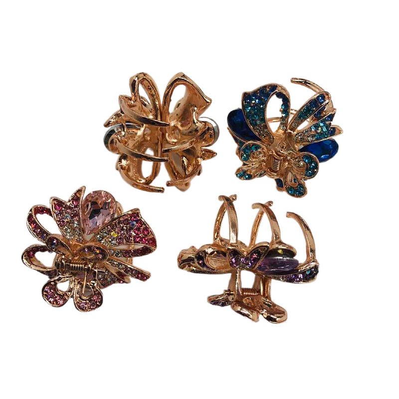 Korean alloy head jewelry fashion grab clip hair accessories new women's full diamond-strange hand hair clip Taobao sales full figure