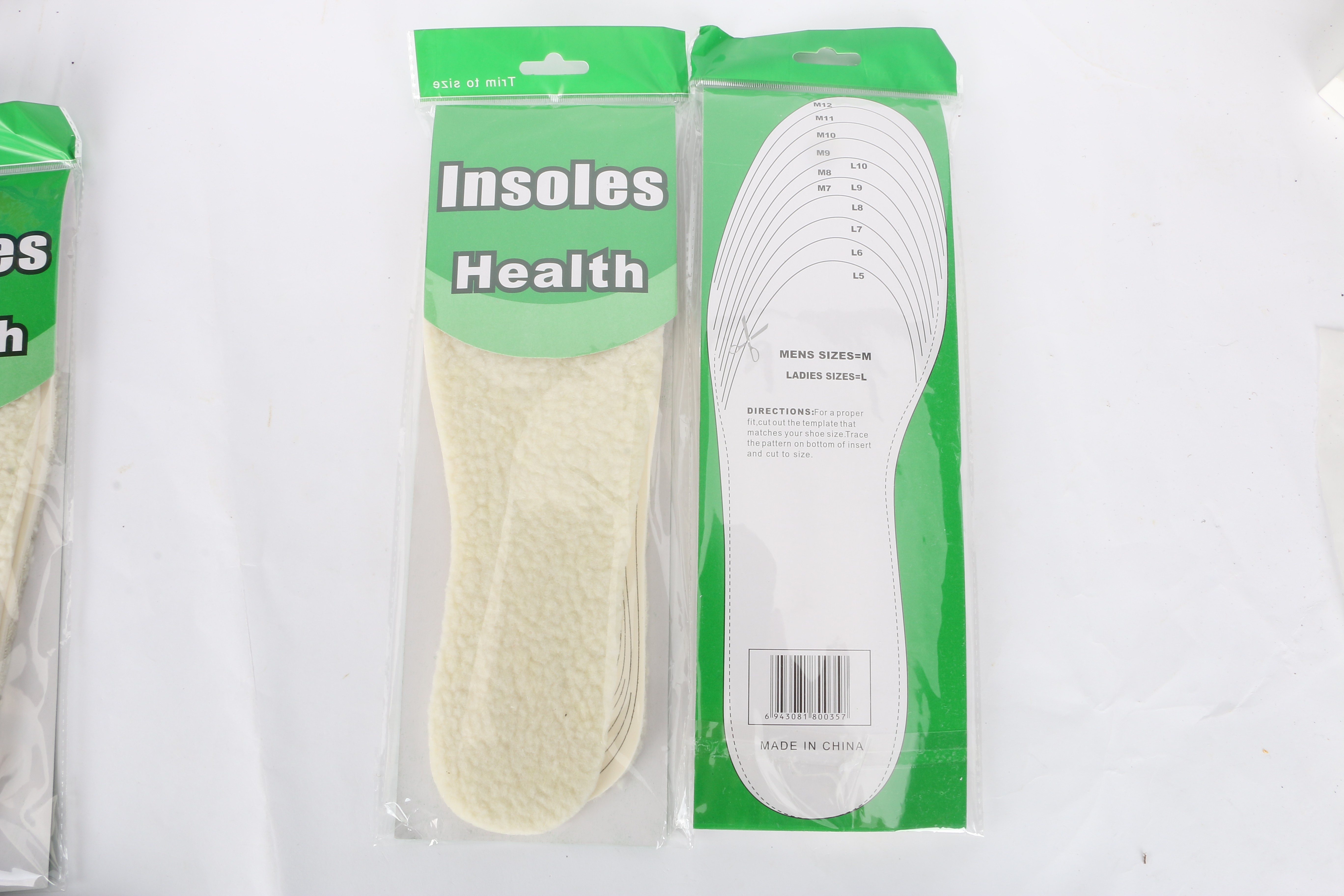 Latex thermal insoles, wool insoles, freely customizable insoles, lamb hair thermal insoles wholesale for men full figure