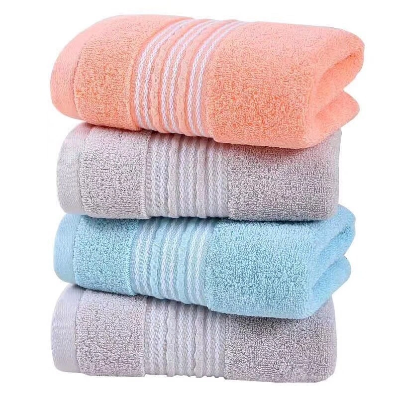 Plain white silk section towel detail image 4