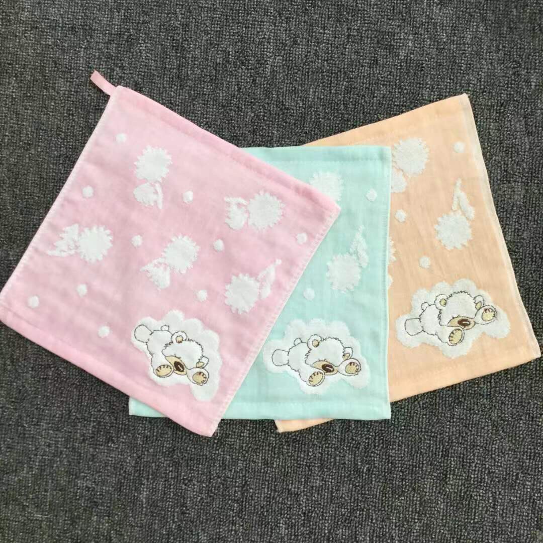 A large gauze handkerchief detail image 2